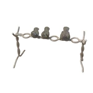 Metal Birds on Perch Branch Cast Iron Farmhouse Candle‎ Holder